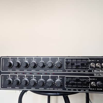 Mesa Boogie Quad Preamp with FU-2A Footswitch 1980s - Black image 2