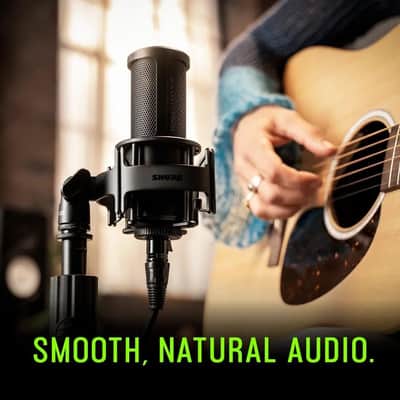 Mint Shure SM4-K Studio Condenser Microphone â€“ XLR Mic for Home Studio Recording, Vocals & Instruments with Mix-Ready Sound & All-Metal Construction, Black image 6