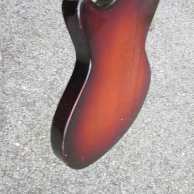 Vintage '60s Kent Teisco Guitar ! CHROME PICKGUARD, Slab Body, & VEG-A-MATIC CONTROLS!  Japan ! image 9