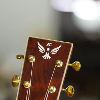 Hsienmo European Spruce- Cocobolo custom Dreadnought image 8
