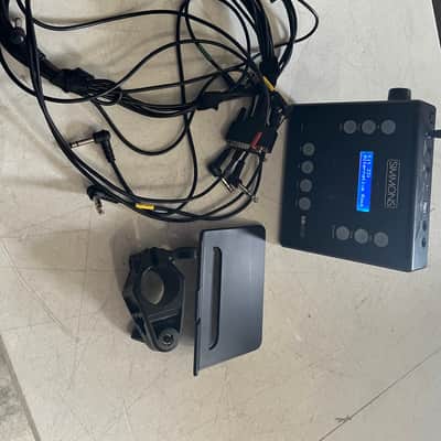 Simmons SD600 electric drum module, with wire harness, tray, and power supply Black image 2