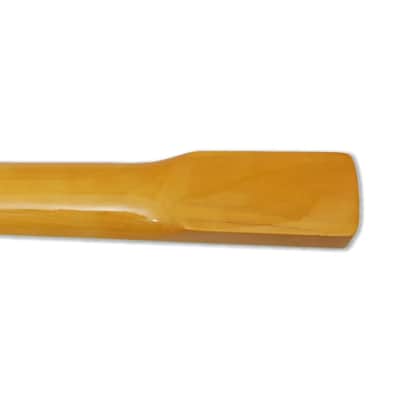 Yellow Bass Guitar Neck 20Fret 34 Inch Maple Rosewood Fretboard Block Inlay Finished Bolt On Guitar Replace image 8