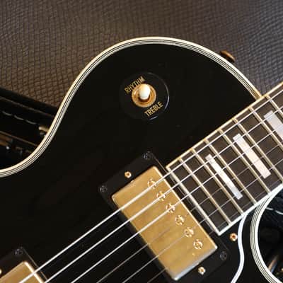 2013 Gibson Les Paul Custom Electric Guitar Black Ebony + COA HSC image 2