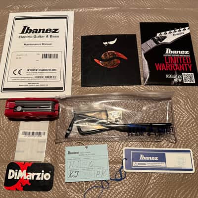 Ibanez Pia Onyx Black with matching DiMarzio Strap (2024) image 17