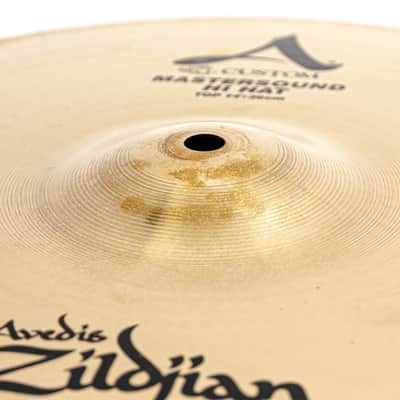 Zildjian 14" A Custom Mastersound Hi-Hats - 1100g Top / 1300g Bottom - Used image 8