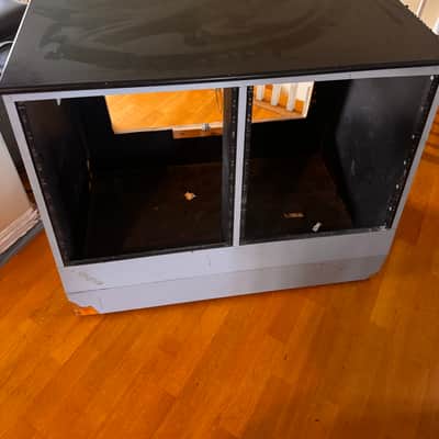 Custom Double rolling rack unit/desk 2010s - Blue/black image 1