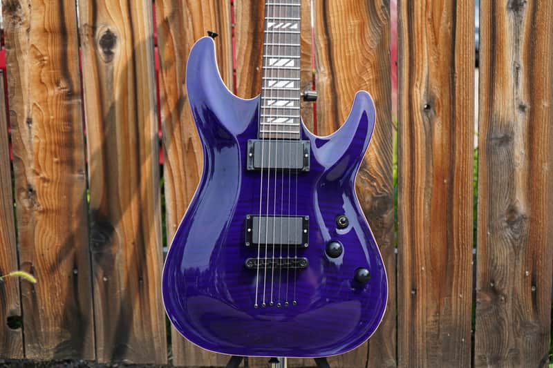 Schecter Diamond Series Japan PROTOTYPE Hollywood Classic - Black Violet 6-String w/ Tweed Case image 1