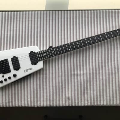 Steinberger Synapse ST-2FPA TranScale headless Baritone, gloss WHITE finish, OEM gig-bag with factory accessories image 1