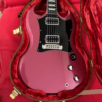 Rare Gibson SG Goddess 2006 - Unique Custom Dark Pink Refinish - Ebony Board image 2