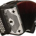 Hohner Panther G/C/F 3-Row Diatonic Accordion - Black