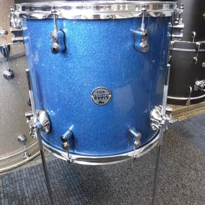 PDP Concept Maple 14x16" Floor Tom-Blue Sparkle-Excellent! Bild 1