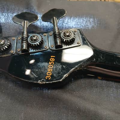 Electra Phoenix 4 string bass 1980's - Gloss black image 15