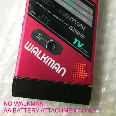 Sony Walkman AA Battery Attachment, Rare Handmade, Working ! image 10