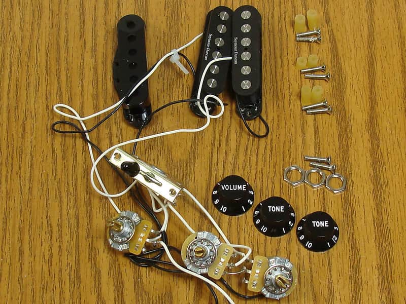 Fender Blackmore Strat PICKUPS POTS SWITCH & KNOBS SET Duncan Quarter Pound SALE image 1