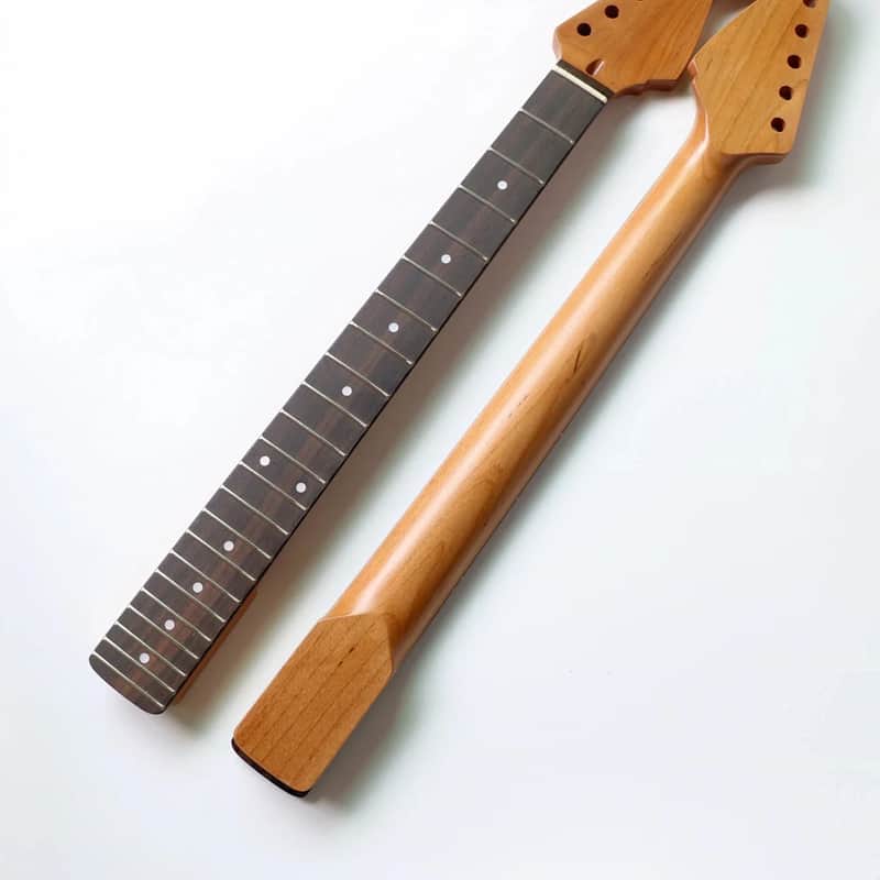 Roasted Maple Wood Guitar Strat Style Neck, Rosewood 22 Frets Fingerboard image 1