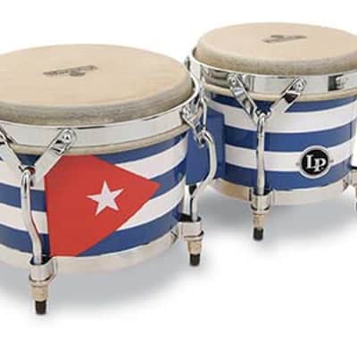 Latin Percussion LP Matador Traditional 7-1/4"-8-5/8" Bongos - Oak Cuba Finish with Chrome Hardware (M201-QBA) image 2