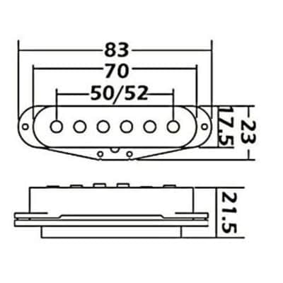 Wilkinson Set of VINTAGE Single Coil Pickups for Strat type Electric Guitars Pump up that second Axe image 4