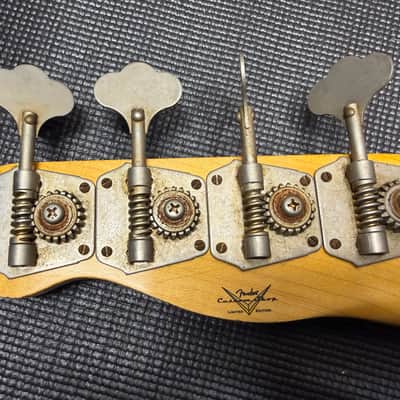 Fender CS Limited Edition 51 Precision Bass 2021 - Nocaster Blonde aged image 6