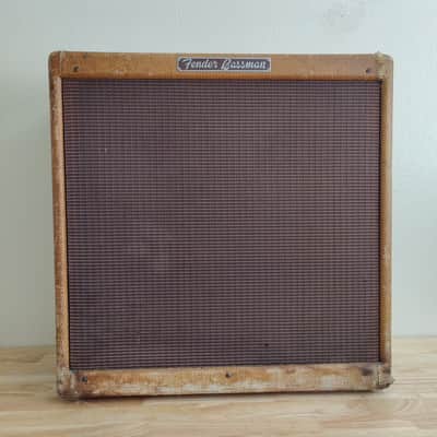 1955 Fender Bassman 5E6-A Narrow Panel 40-Watt 4x10" Guitar Combo Tweed image 1