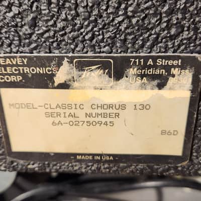 Peavey Classic Chorus 130 2x12" 130-Watt Combo Community Speakers image 11