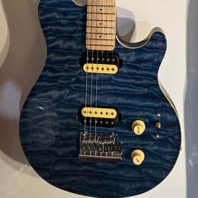 Sterling AX3 SUB Blue Quilted Maple--Axis 2010s - Trans Blue image 7