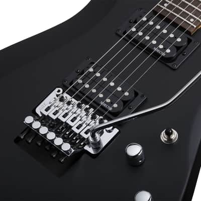 Schecter C-6 FR Deluxe guitar in Satin Black image 7