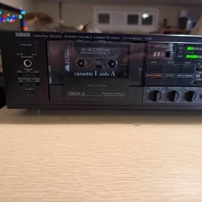 Yamaha KX-W302U Natural Sound Dual Cassette Deck Dolby B/C High Speed Dub Tested image 4