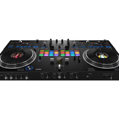 Pioneer DJ DDJ-REV7 Motorized DJ Controller for Serato Pro + 2 Gold Roland XLRs image 3