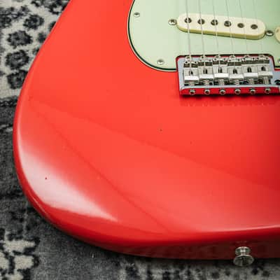 Fender Custom Shop Limited Edition '63 Stratocaster Journeyman Relic Electric Guitar - Aged Fiesta Red image 10