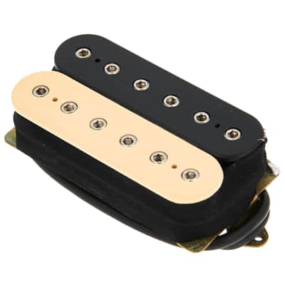 DiMarzio DP100F Super Distortion F-Spaced (Black/Cream) - Humbucker Pickup for Guitars image 1