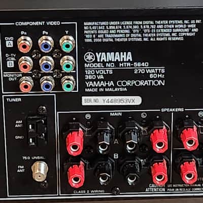 Yamaha Yamaha HTR-5640 is a 6.1-channel digital home theater A/V receiver 2000 - Black image 6