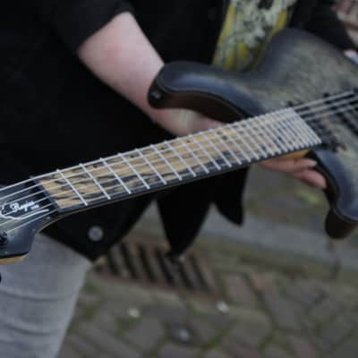Mayones Regius Core V24 6 - Master Grade Buckeye Burl Carved Top, 5A Pale Moon Ebony, Left-Handed, Lefty, LH, Left, RARE image 19