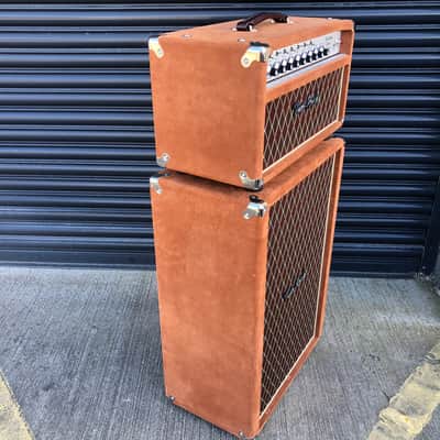 Two Rock Classic Reverb Signature Head and 2x12 Vertical cabinet 2020s - Brown Suede image 19