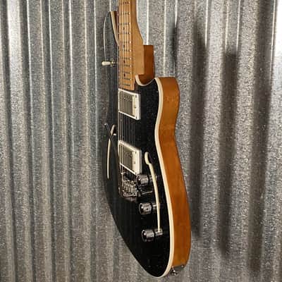 Reverend Kingbolt Air HH Black Sparkle Semi Hollow Guitar #70944 image 5