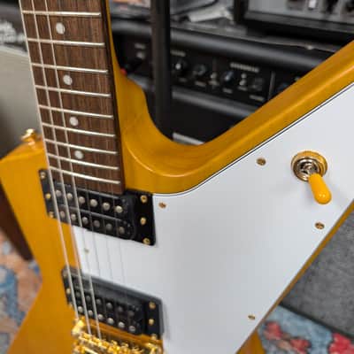 Epiphone '58 Korina Explorer 2023 - Aged Natural (White Pickguard) image 9