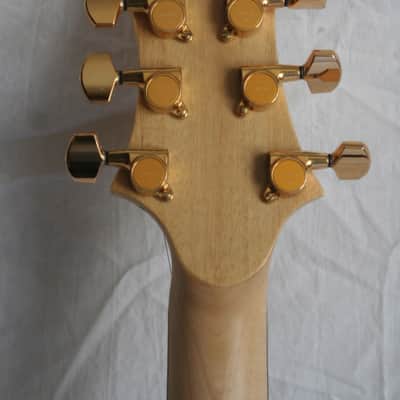Light & Blue Country guitar, unique image 7