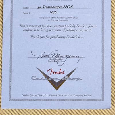 Fender Custom Shop Stratocaster 1954 NOS Fiesta Red image 10