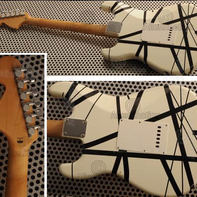 ESP Black / White Striped Guitar AlienXnation Vintage image 6