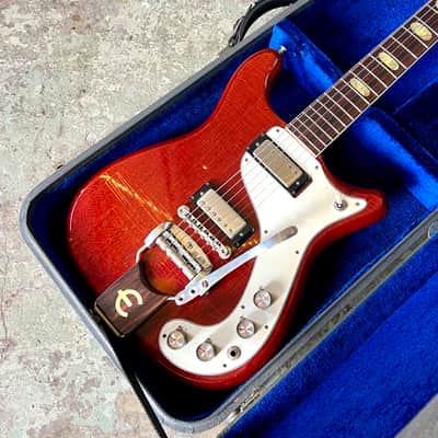 Epiphone Crestwood Custom 1966 - Cherry original vintage USA Kalamazoo Gibson Wilshire image 5