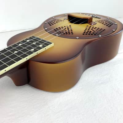 National Resophonic Triolian Concert Ukulele, 2020- RARE Headstock Shape image 15