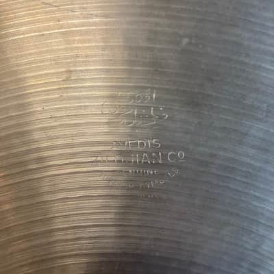 Vintage Zildjian 18" 1960's A Mini Cup Ride - 1865g (video demo) image 3