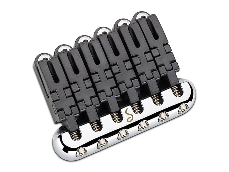Schaller Germany Hannes 6-String Guitar Bridge - CHROME, 12010200 image 1