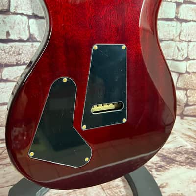PRS Studio Wood Library 10 Top Flame Fire Redburst Mahagony Back Red Tiger Paisley image 12