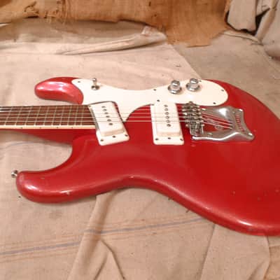 Mosrite Model 88 1988 Sparkle Red image 16