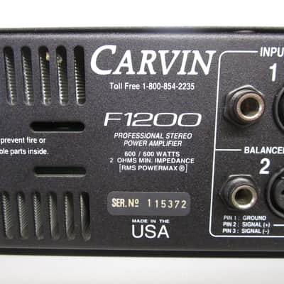 Carvin F300 Power Amp image 4