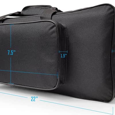 Guitar Pedal Board 20" x 12" Lightweight 4lb Aluminum Pedalboard with Canvas Carry Bag and Velcro Up to 18 Guitar, Bass Stomp Pedals image 2