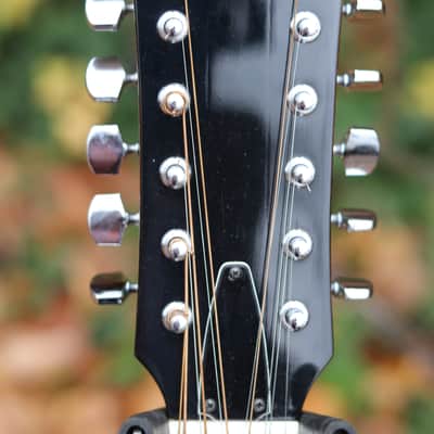 Guild Madeira A-12 acoustic 12 string guitar 1970's - natural image 3