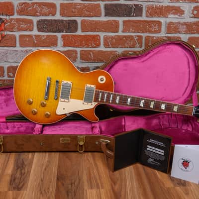 Gibson Custom Shop CS8 '50s Style Les Paul Standard Flame Maple Top Sunrise Tea Burst 2015 w/OHSC image 2