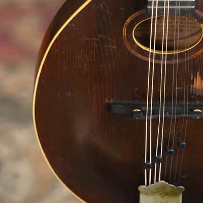 (Used) Vintage 1920 Gibson Spruce/Birch Oval-Hole Teardrop A-Style Mandolin #9066 image 6