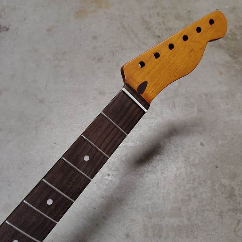 Roasted Maple Tele Neck fits fender Telecaster body 21 frets 60s style image 1